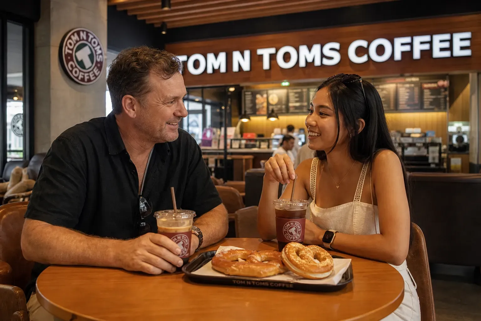 A couple exploring smaller Philippine cities for calmer, relationship-focused dating