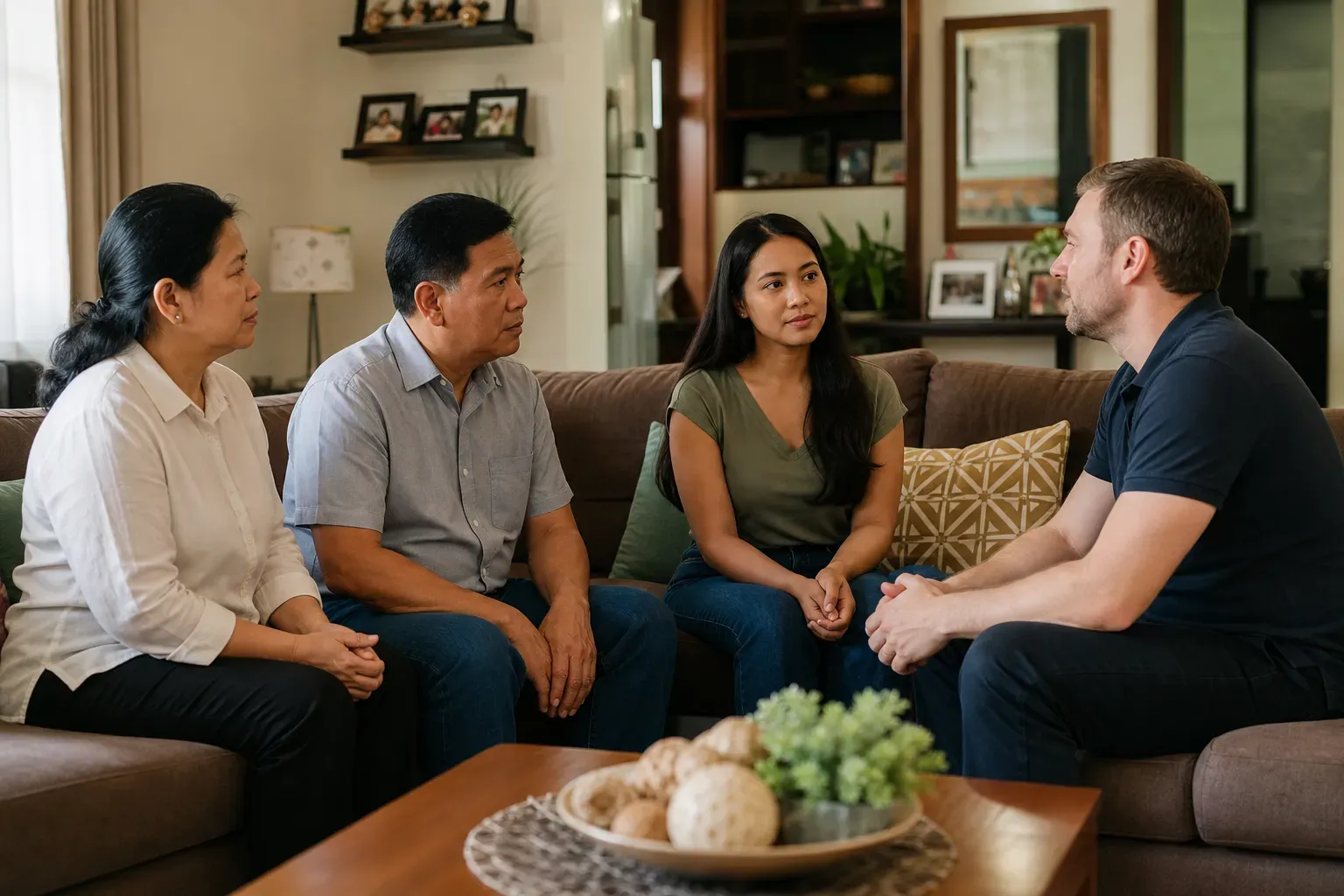 A respectful conversation with a Filipina family