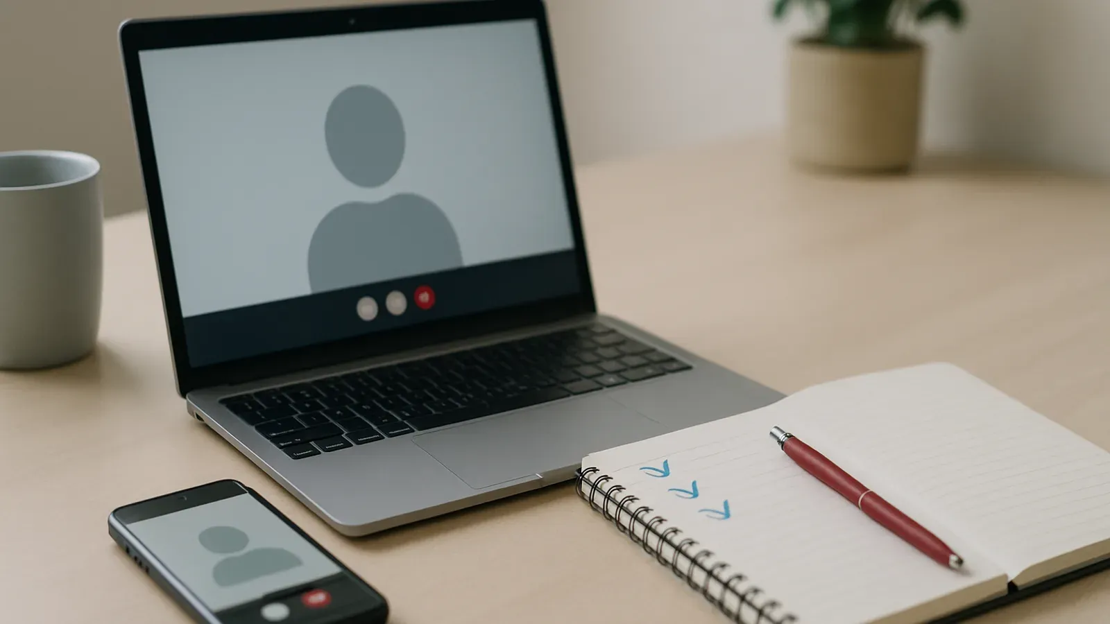 Editorial image representing a video-call boundary in online dating