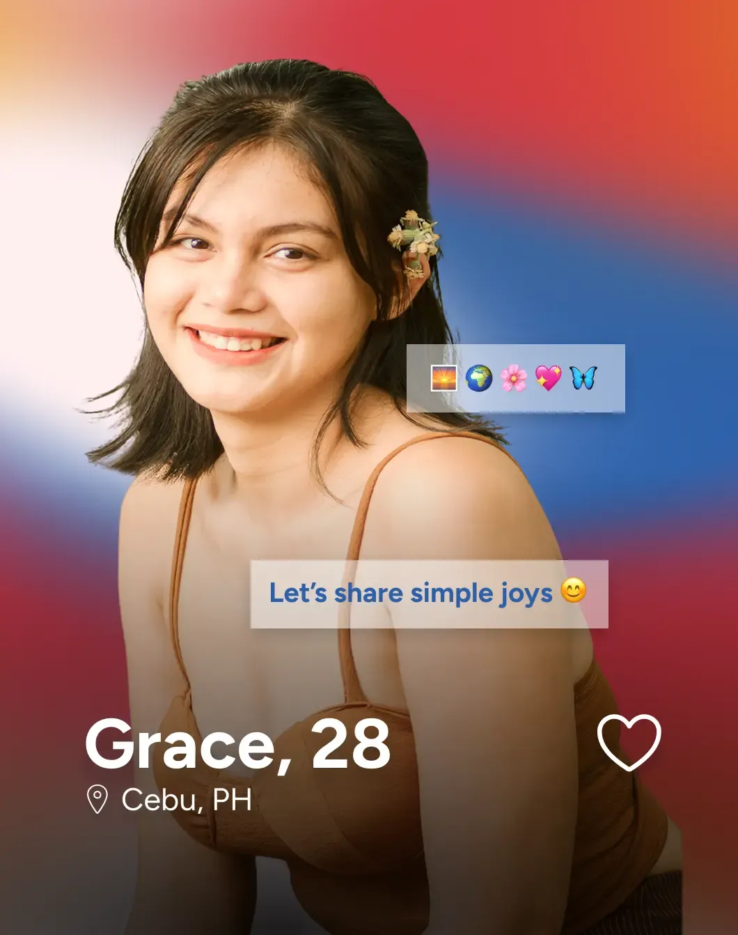 FilipinaMeet profile preview featuring Grace from Cebu