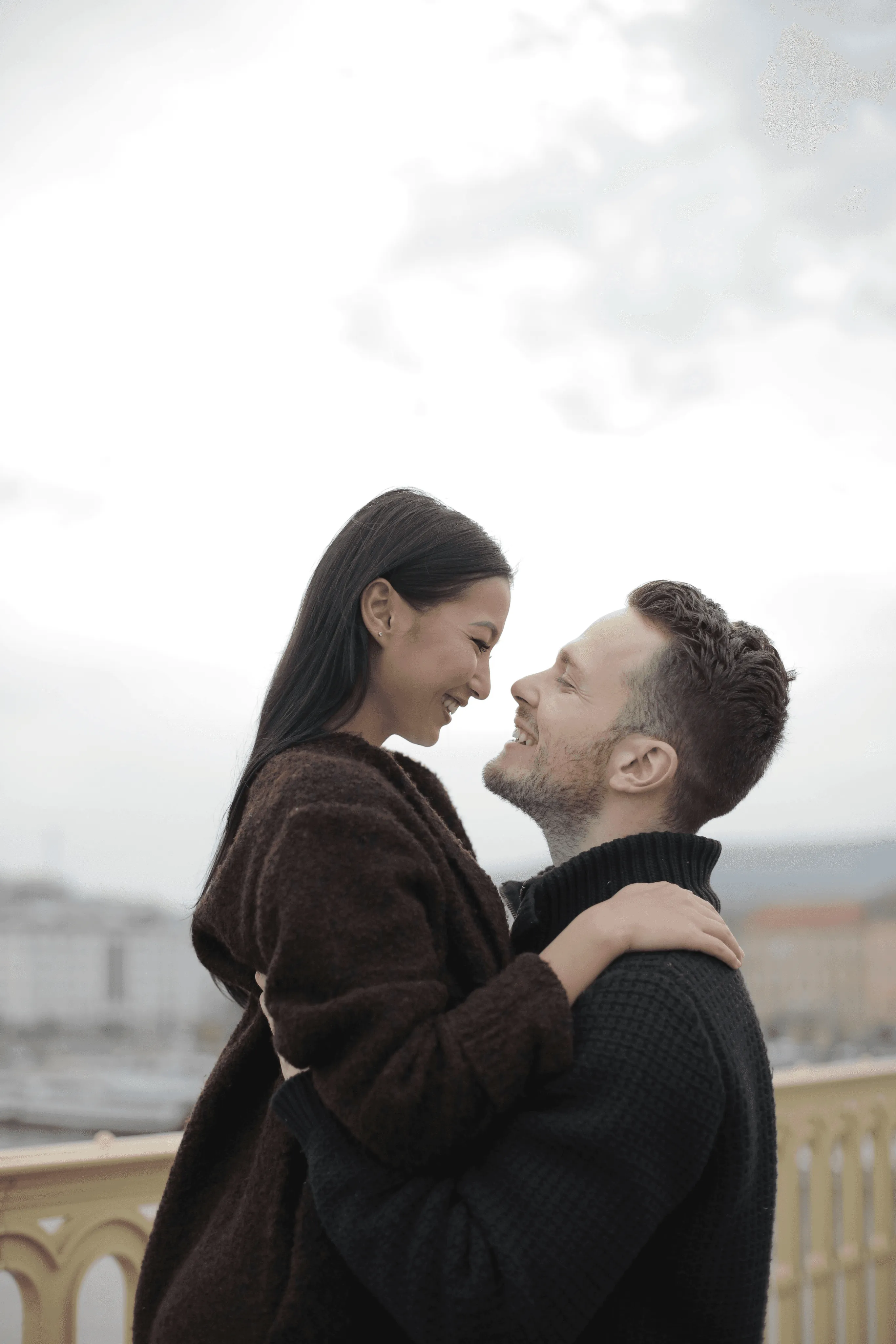 Couple in a romantic moment