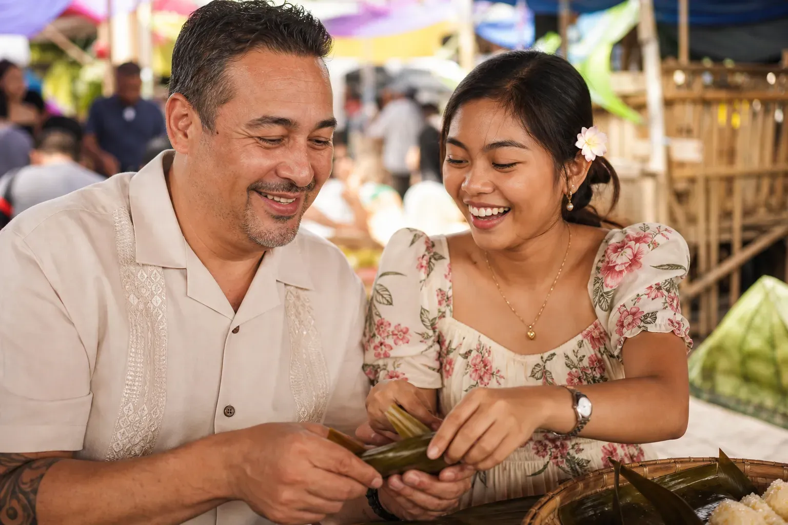 Lambing and tampo Filipino relationship concepts visual