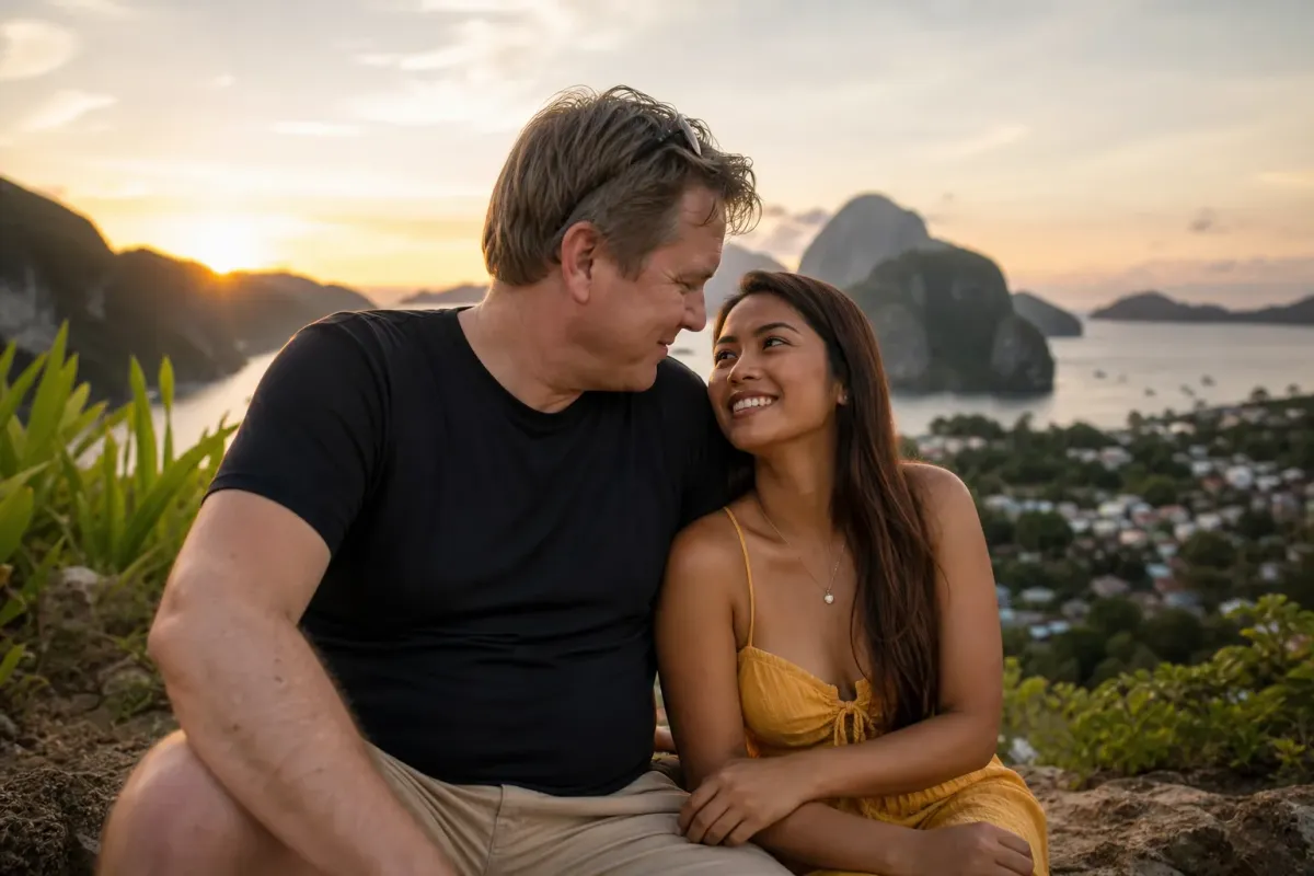 Date conversation topics with a Filipina visual